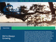 Tablet Screenshot of coastaltreecare.com